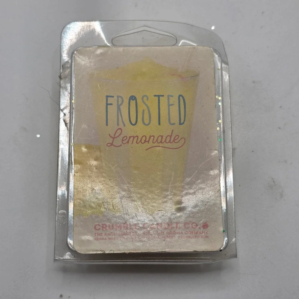 Wax Melt Crumble Candle Co 3oz Yellow Good‎ Frosted Lemonade Glitter Fragrance